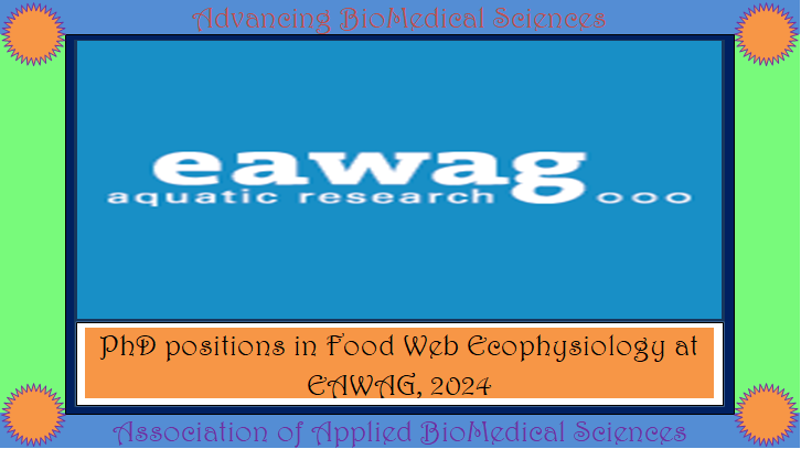 PhD positions in Food Web Ecophysiology at the Swiss Federal Institute of Aquatic Science and Technology